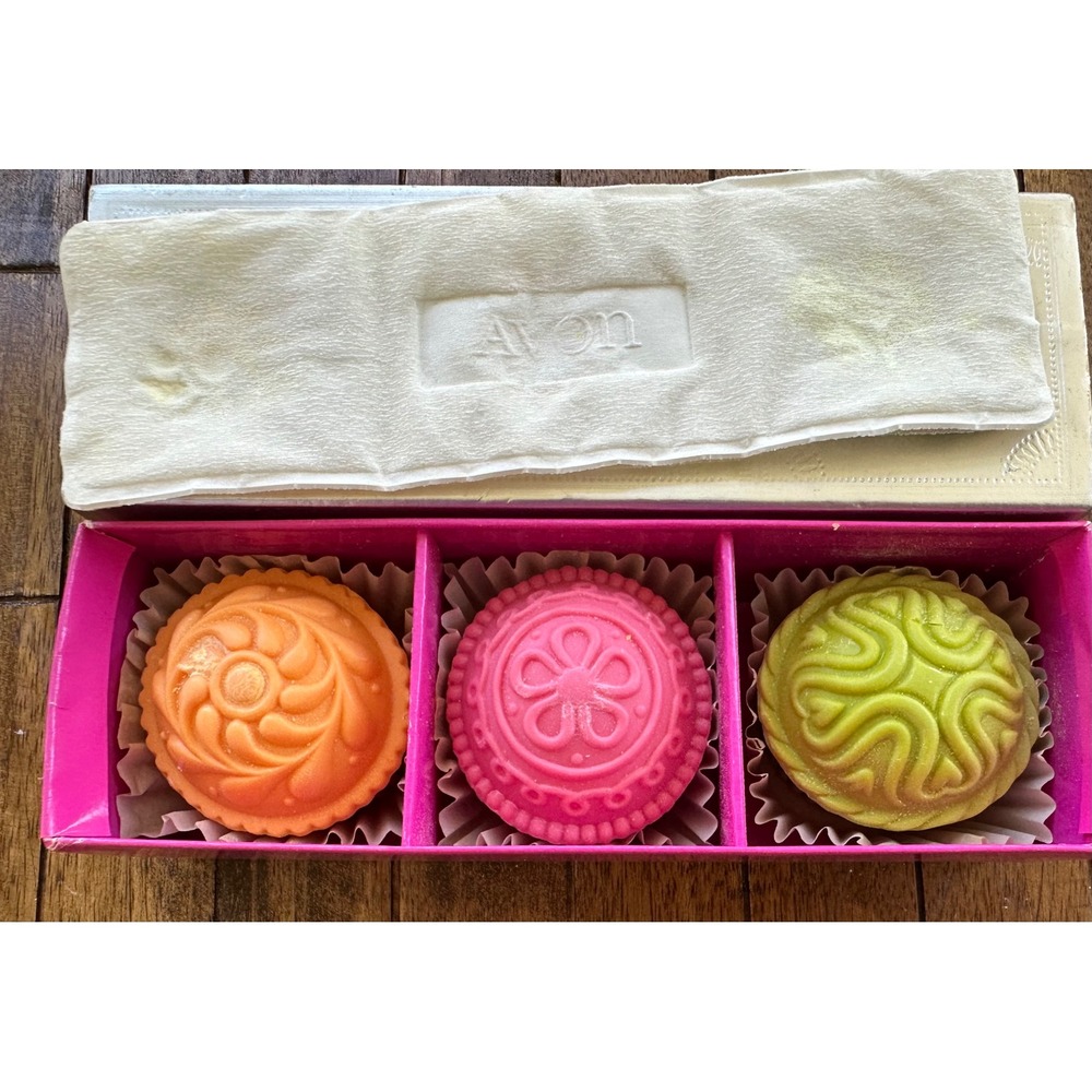 Avon Cupcake Soap Set Vintage Decorative Soaps Novelty Gift‎ 3 Soaps